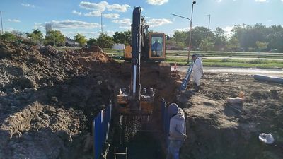 El Spap de red reemplaza la colectora de cloaca en la ciudad de Clorinda