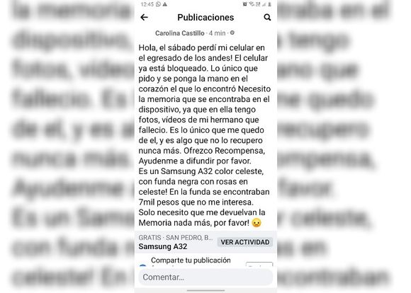 “Ofrezco recompensa”