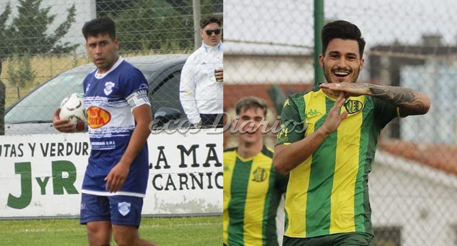 Los nuevos refuerzos de Villa Díaz Vélez de izq. a der. Lautaro Estarli y Franco Pérez