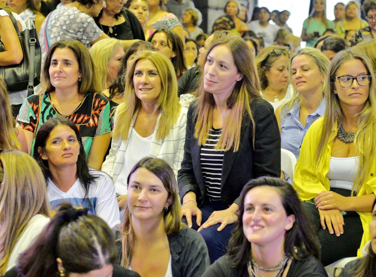 Reapareció Vidal con mujeres de Juntos por el Cambio en San Fernando: "Me autoimpuse un tiempo de silencio"