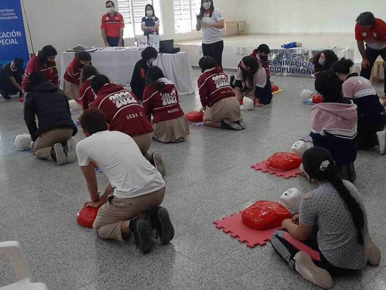 Capacitación de RCP en escritura 
braille con entrega de cuadernillos