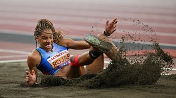 YULIMAR ROJAS logra medalla de bronce en el salto triple: la cubana Leyanis Pérez se queda con el oro