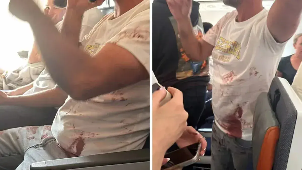 Una escena de sangre y caos dentro del vuelo de Flydubai