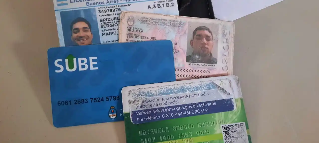 Encontraron billetera de Sergio Brizuela
