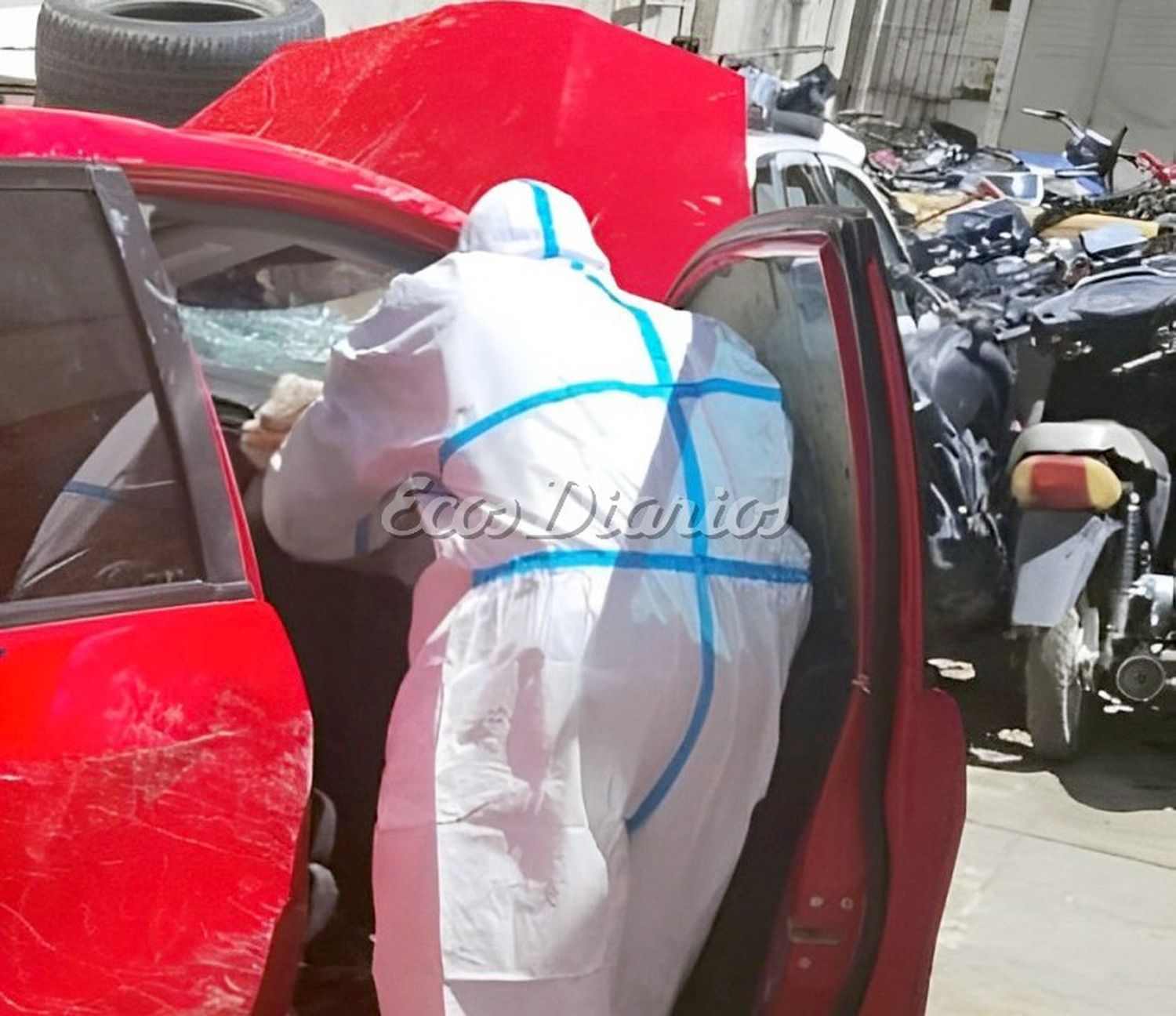 Pericias. Se realizaron sobre el auto de Cerfoglio