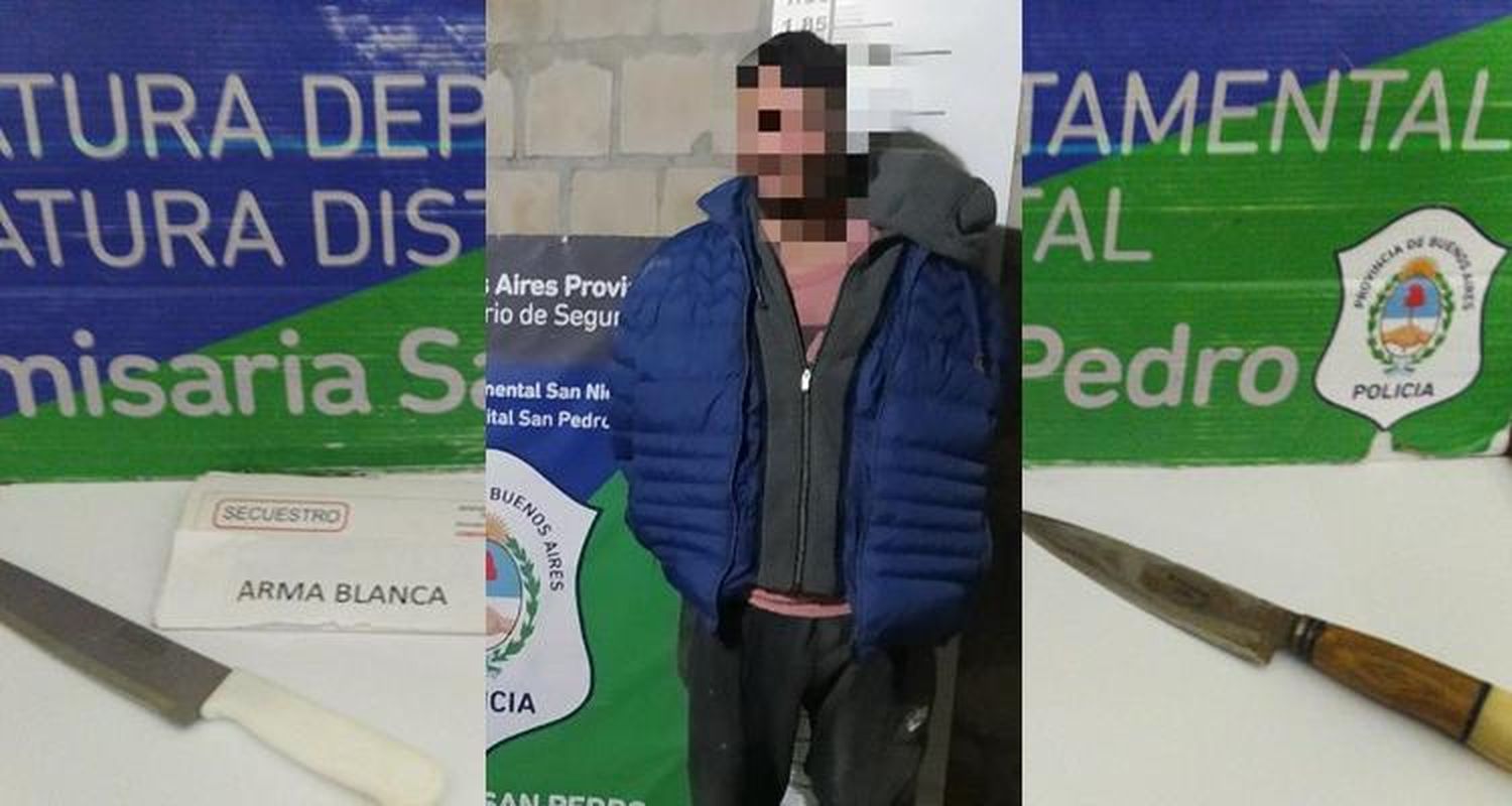 Violencia de género: Atacó a su pareja con una cuchilla y lo detuvieron