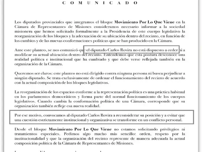 La pulseada de poder que dejó a Rovira sin nada sumó otro capítulo