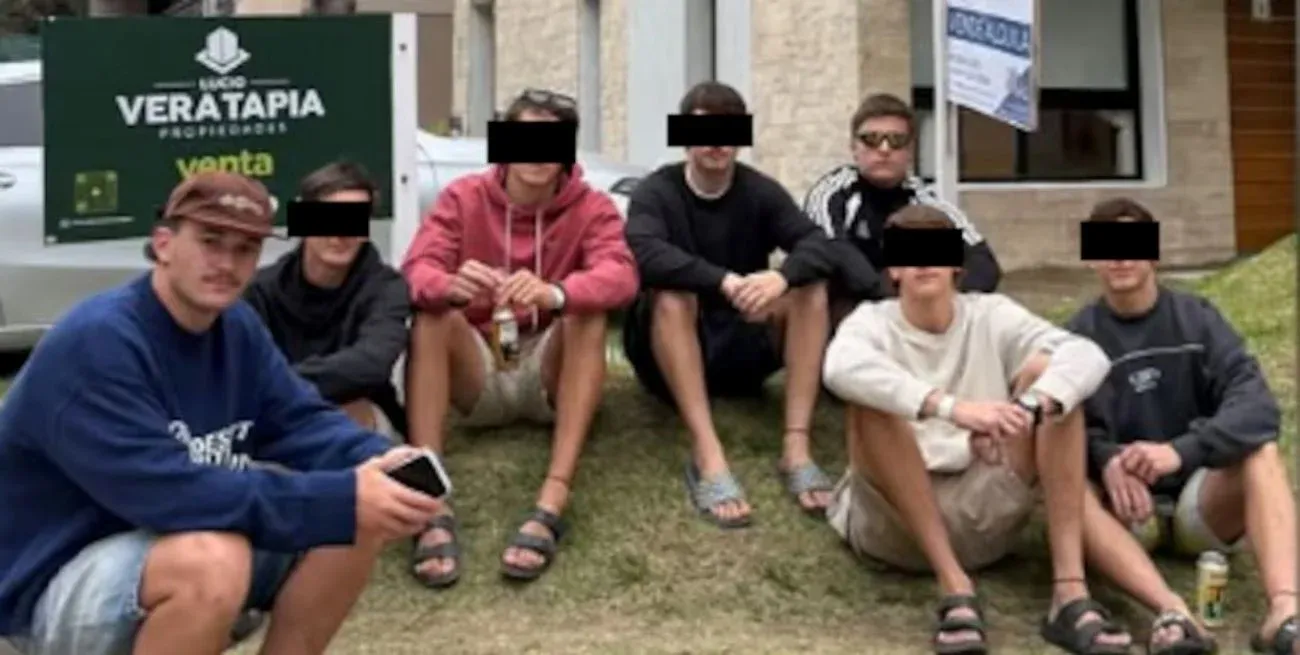 Una de las fotos en la Costa Atlántica que subieron a Instagram los detenidos