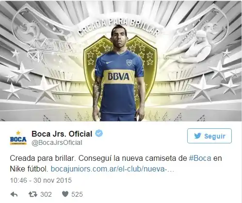 "Creada para brillar": Boca presentó la camiseta que usará en 2016