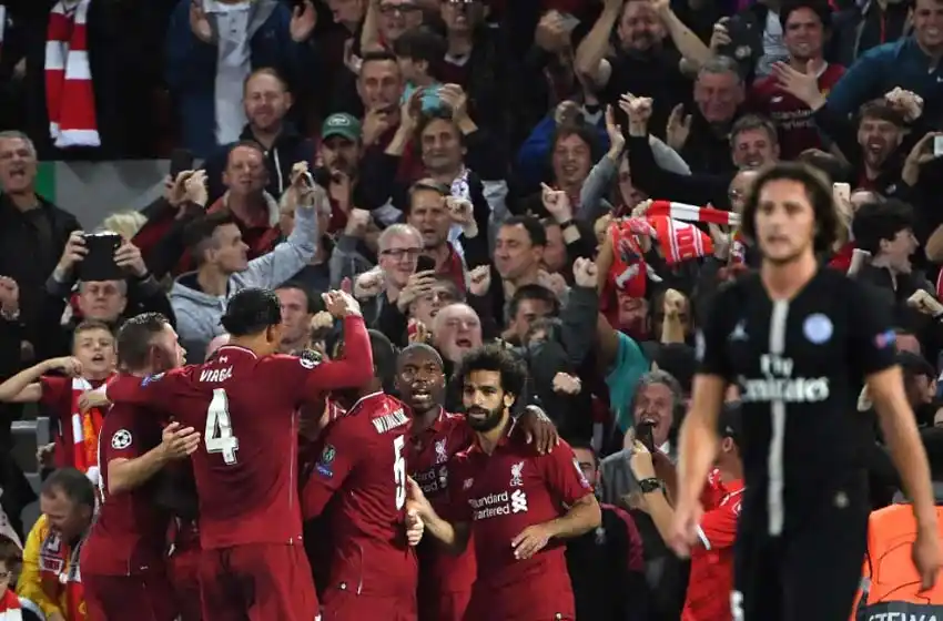 En un partidazo, Liverpool derrotó sobre el final al PSG