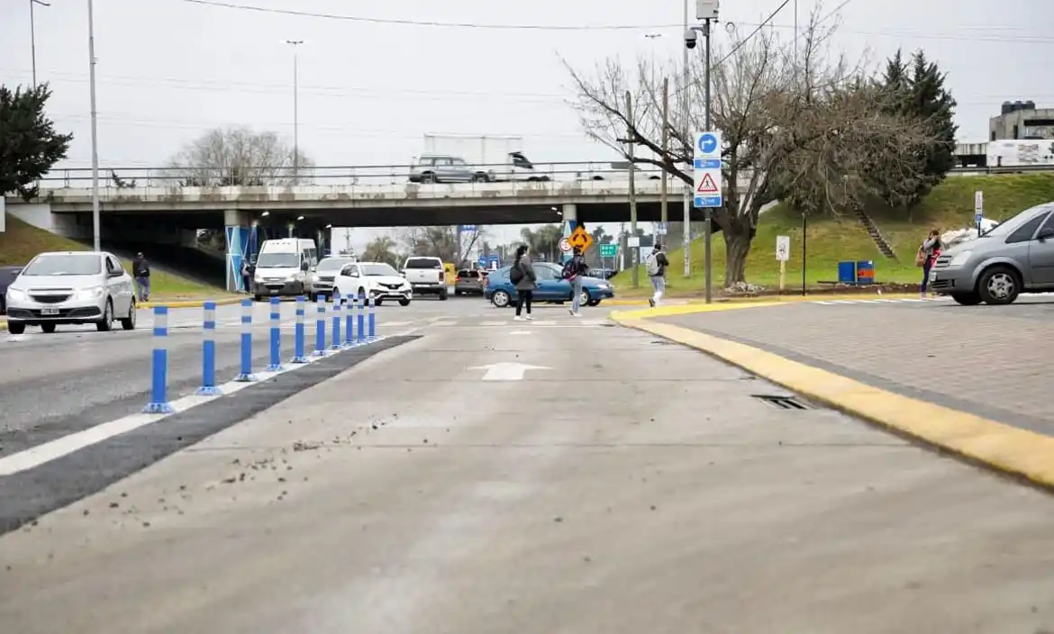 El Municipio habilitó una nueva dársena de giro libre en un acceso clave