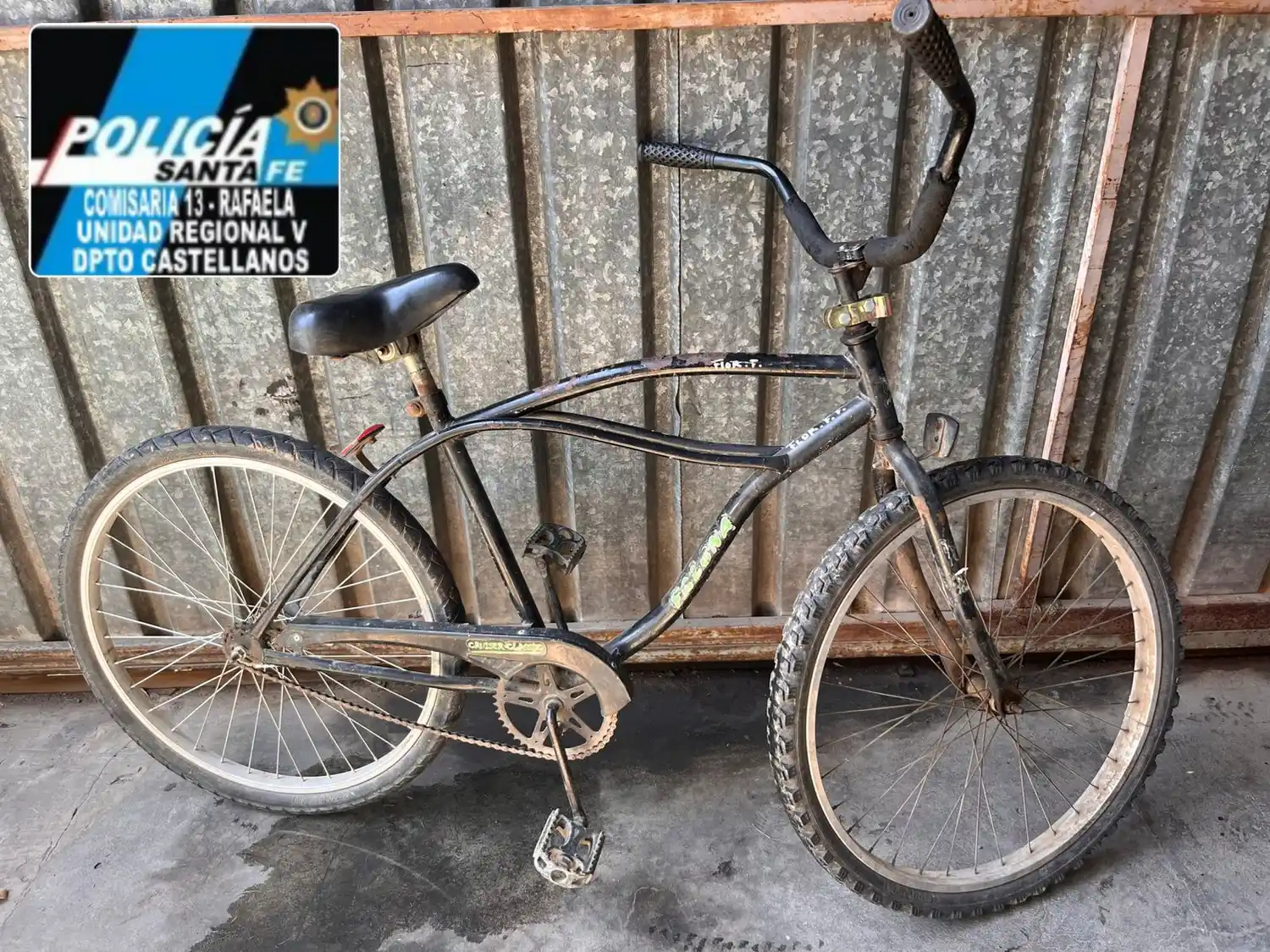 Robaron una bicicleta en barrio Barranquitas: el sospechoso aprehendido es un menor de edad