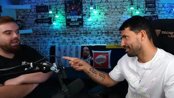 "Siempre caes", la broma de Agüero al streamer español Ibai Llanos