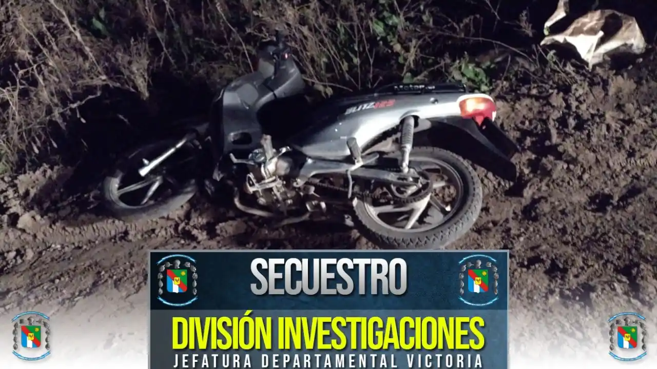 Recuperan una moto robada