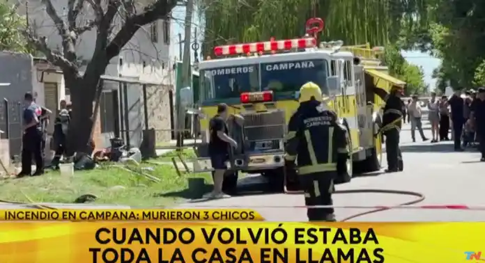 Tragedia en Campana: se incendió una vivienda y murieron cuatro hermanitos