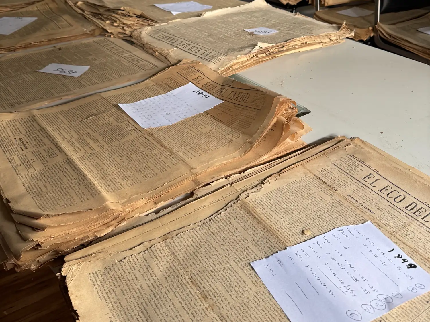 El Eco recuperó archivos del siglo XIX.