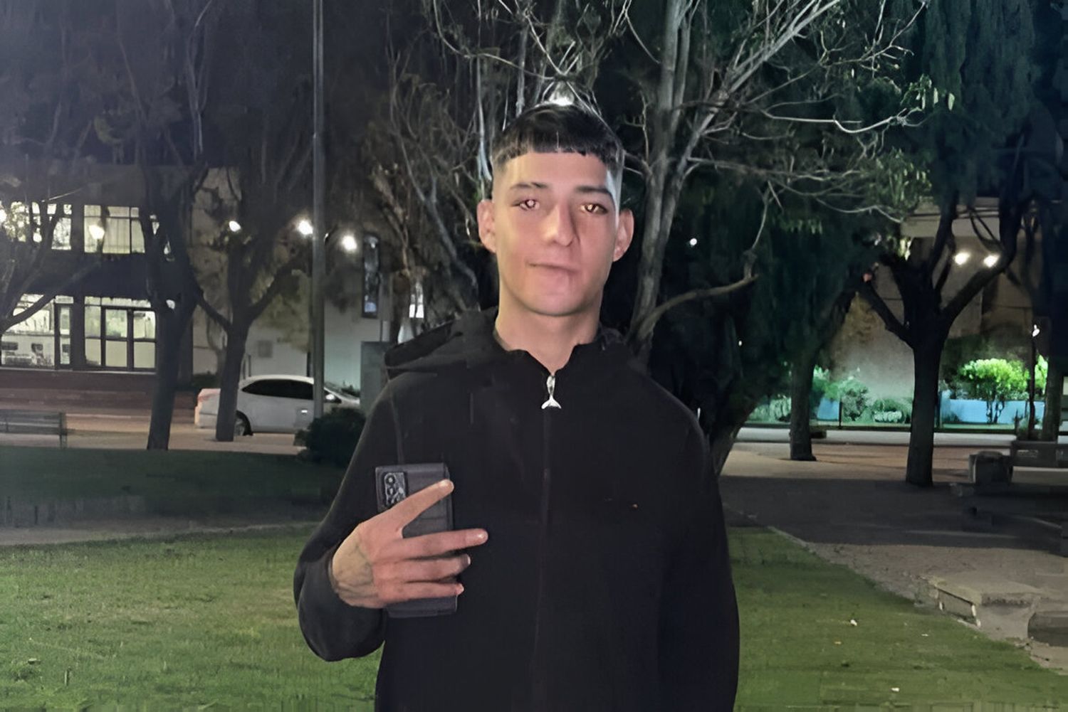 La foto que difundió la familia de Thiago Melgar para la búsqueda.
