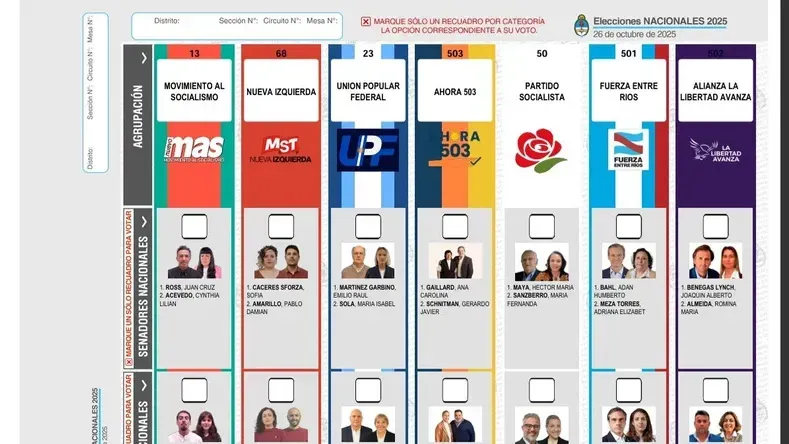 Qué pasa si me equivoco al marcar la Boleta Única de Papel en las elecciones 2025