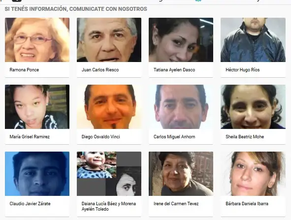 Esclarecieron más de la mitad de los casos de personas extraviadas