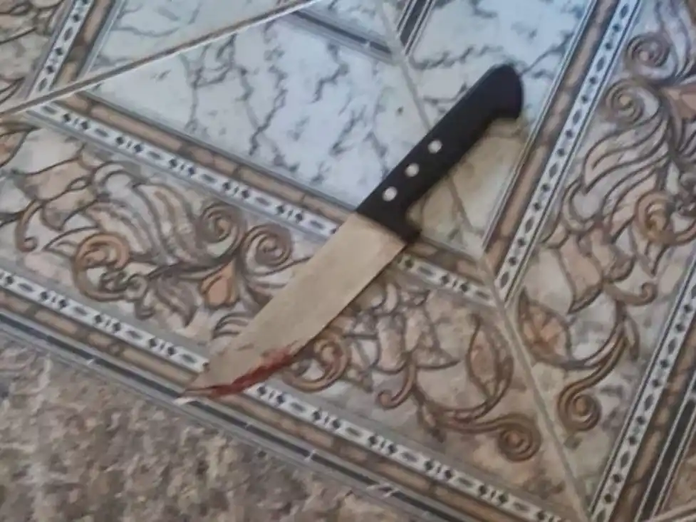 El cuchillo encontrado en la escena