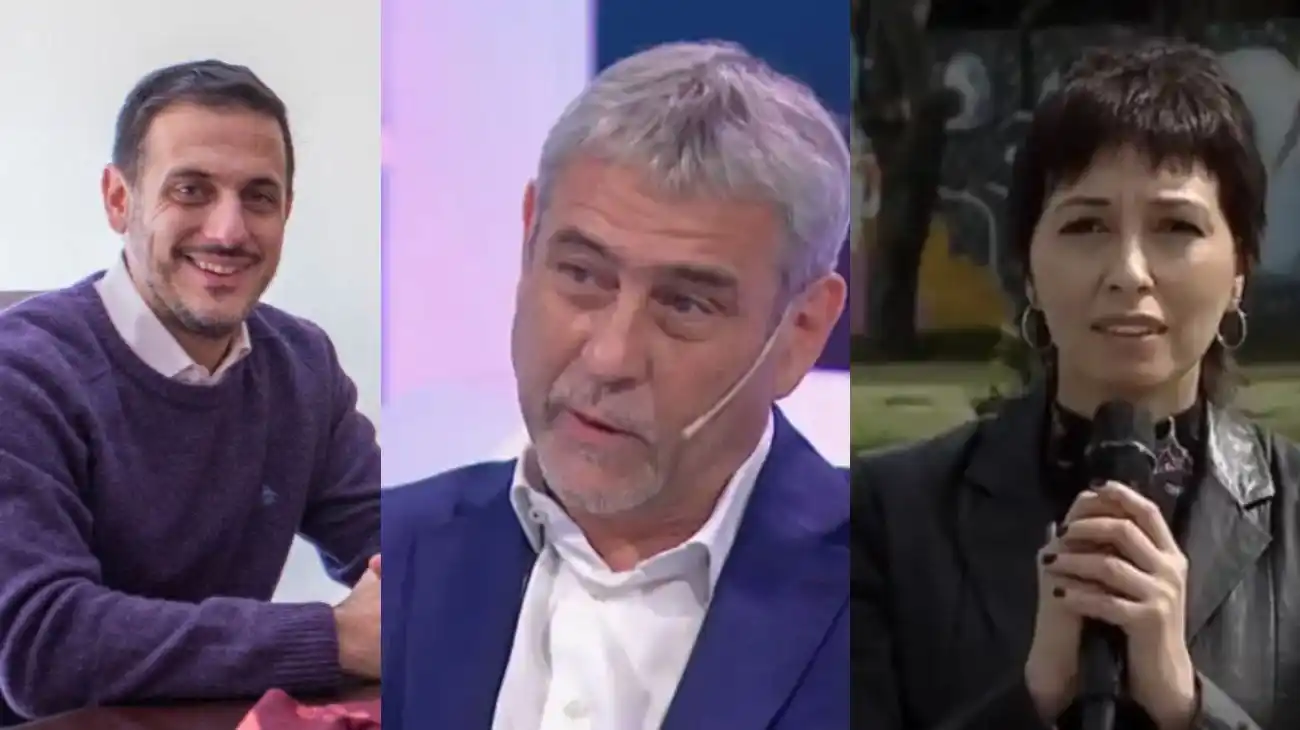 Julián Álvarez, Jorge Ferraresi y Mayra Mendoza.