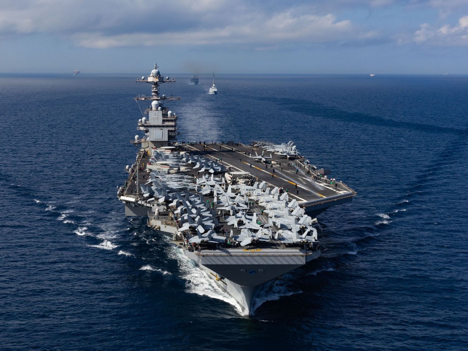 La llegada del CVN 78 USS Gerald R. Ford al Caribe podría significar la caídad del gobierno de Nicolás Maduro, o el inicio del conflicto bélico contra Venezuela. Foto: US Navy.