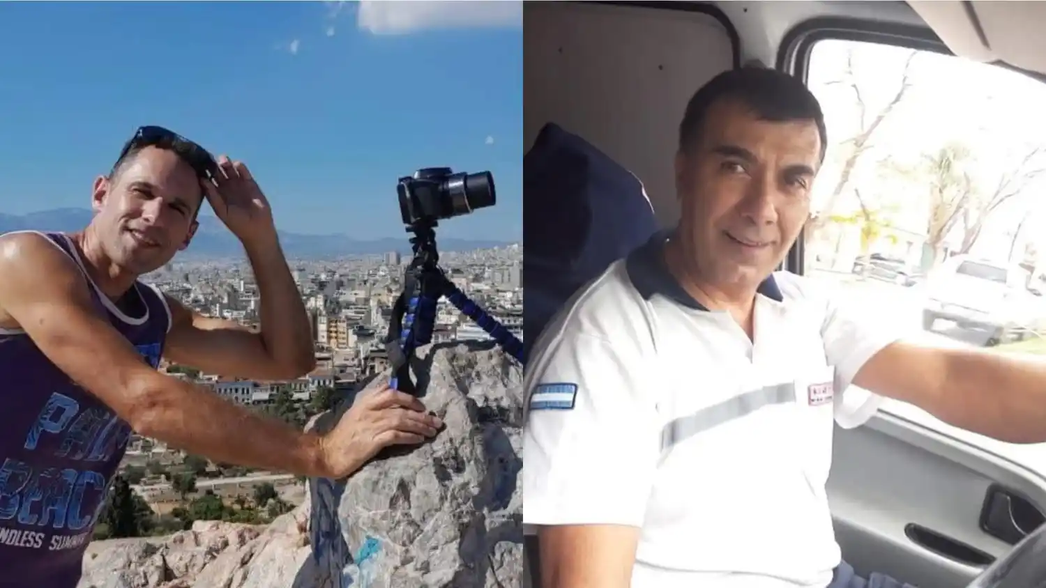 Paulino Palancar y Fernando Fetter, médico y chofer de la ambulancia del SIES 107 Venado Tuerto, fueron despedidos con gran dolor por sus compañeros.