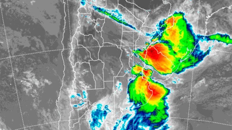 Alerta por lluvias y tormentas intensas en Entre Ríos y otras seis provincias