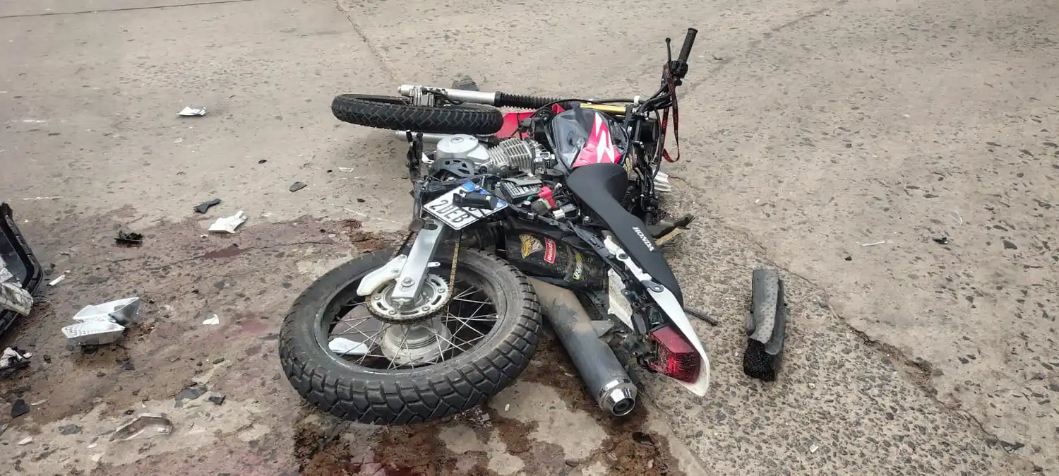 moto accidente