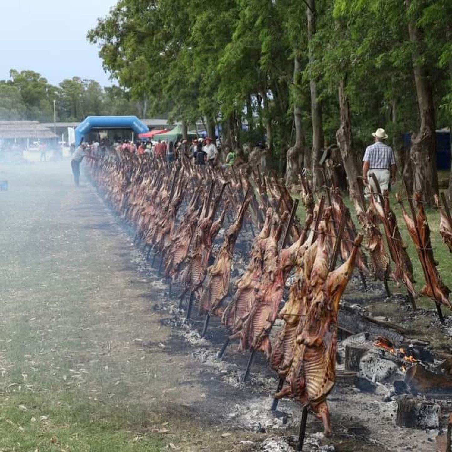 Insólito: intendente de Daireaux repudió el robo de carne, asadores y hasta bandejas de mozos en la Fiesta del Cordero