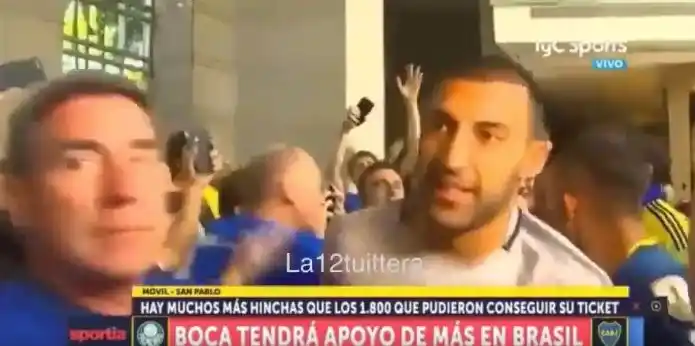 La previa de Palmeiras – Boca: Tévez y Wanchope, cantando con los hinchas