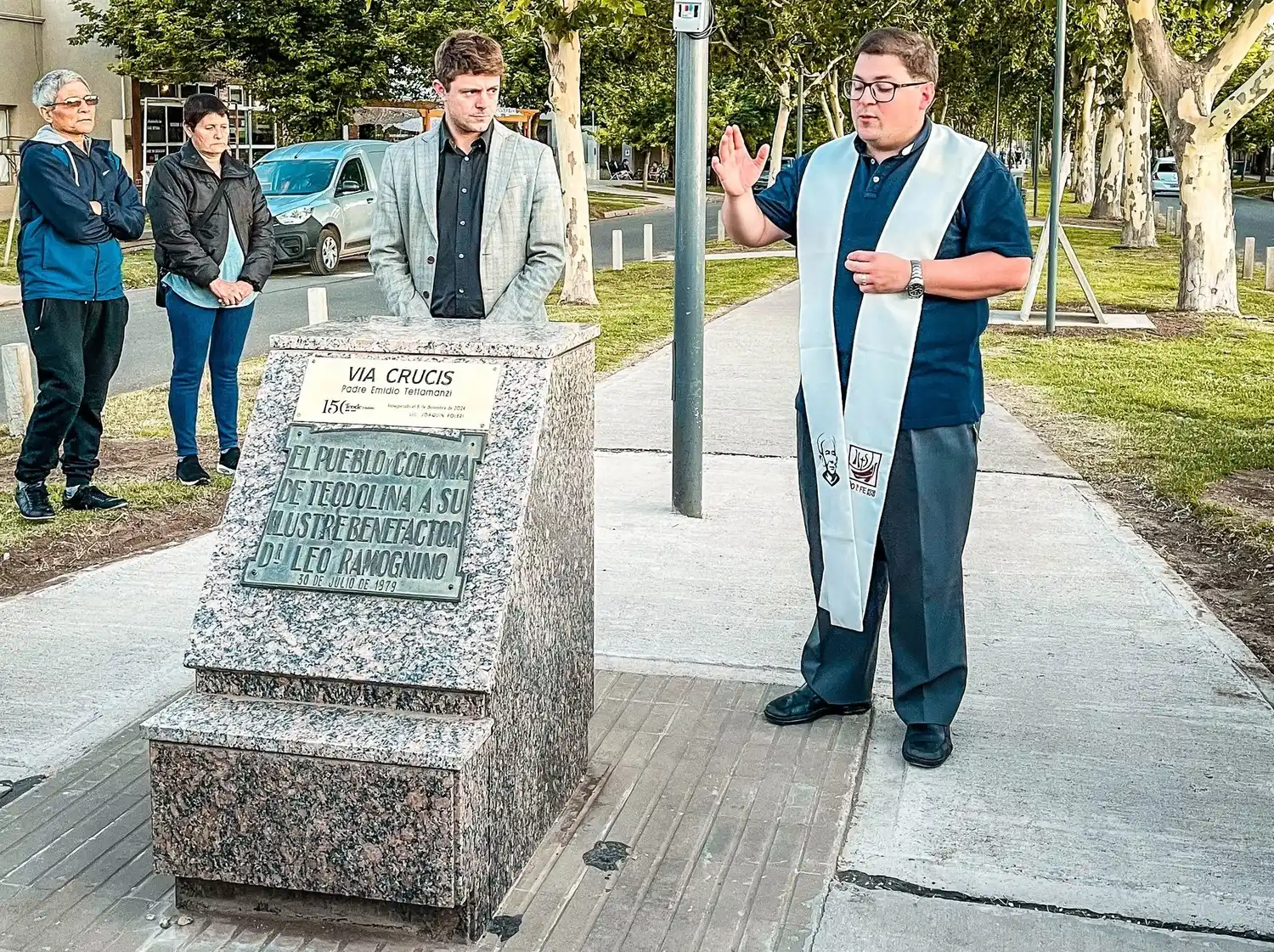 El acto tuvo lugar en calle Leo Ramognino y P. Morel. Foto: Gentileza.