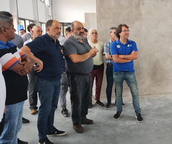 Pablo Garate recorrió la nueva obra del Centro de Formación Laboral