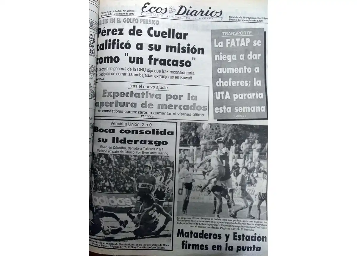 Lunes 3 de septiembre de 1990