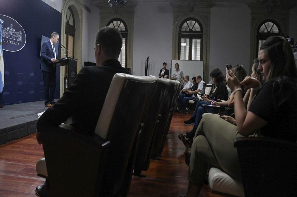 Manuel Adorni, vocero presidencial.