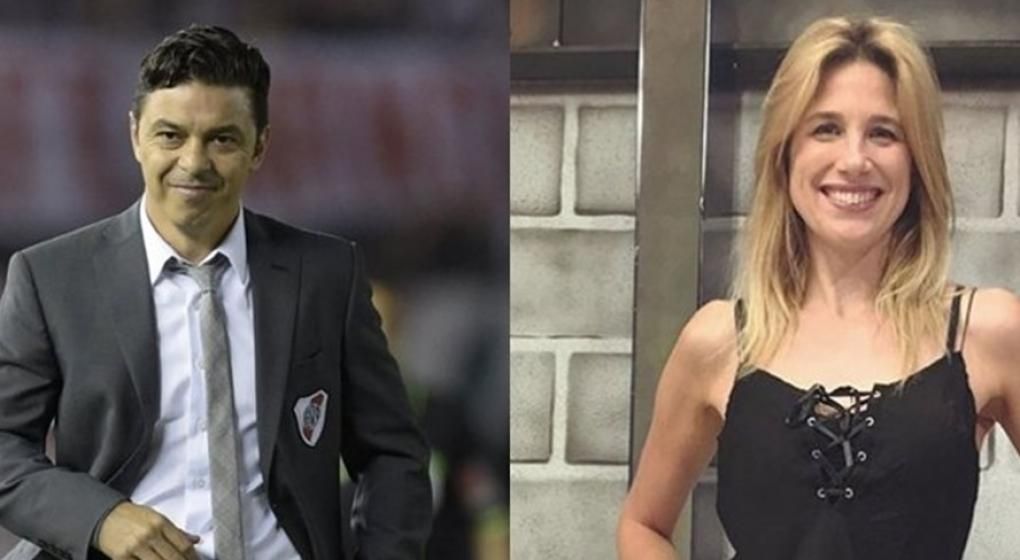 Marcelo Gallardo, en pareja con Alina Moine