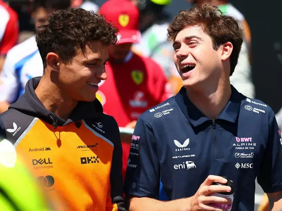 Norris hizo públicas las disculpas a Colapinto por su reacción tras el choque en Bakú. Foto:F1