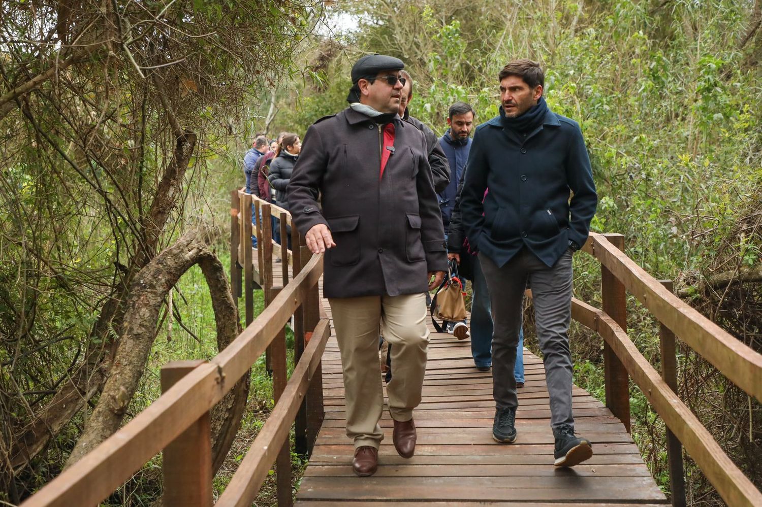 El gobernador estuvo este sábado en localidades del departamento General Obligado.