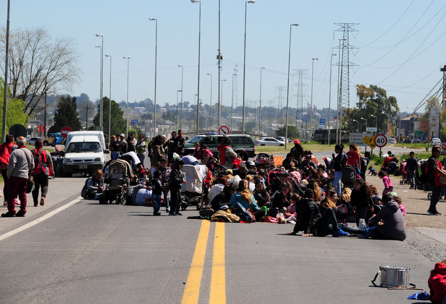 Corte en la Ruta Nacional 226 en 2018