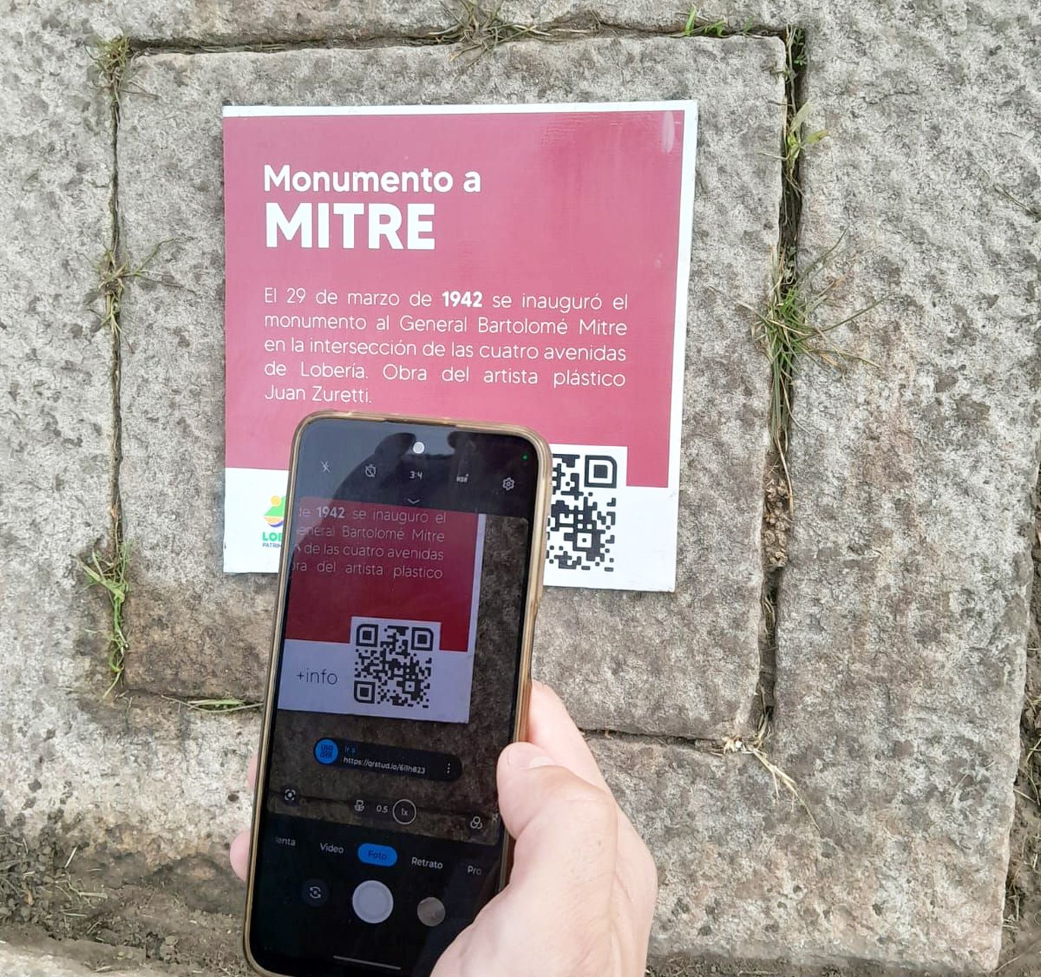 Más información. Cada monumento comentará con un QR para escanear