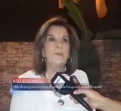 Milo Entregó 10.000.000 de pesos a la Cooperadora del Hospital