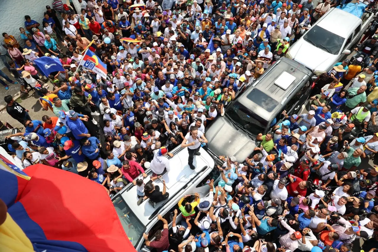 María Corina llama a todos a votar el 28j: “Nunca más volverá el socialismo a Venezuela” (Video)