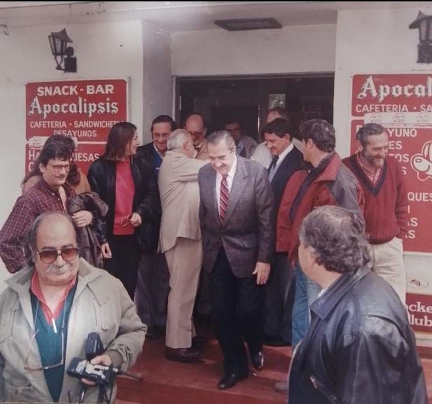 El Ex-Presidente Raúl Alfonsín visitando Gualeguay