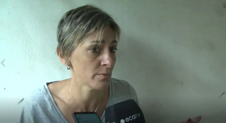Julia Díaz una de las vecinas damnificadas