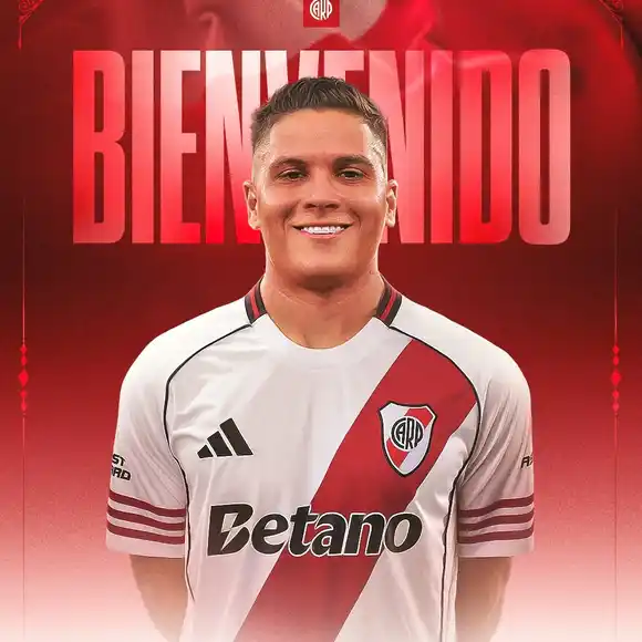 Juanfer Quintero firmó con River y tendrá su tercera etapa en el club