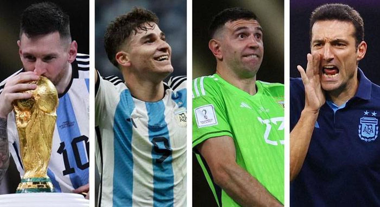 Messi, �SDibu⬝ Martínez y Scaloni encabezan  la nominación argentina para los The Best