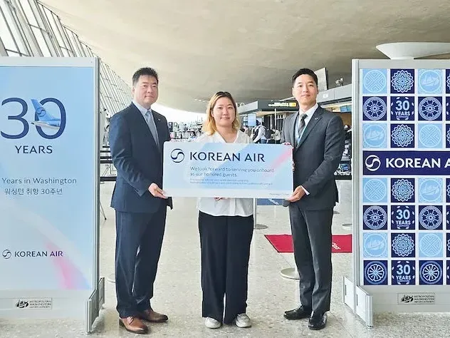 Korean Air celebra su 30 aniversario de operaciones en Washington-Dulles