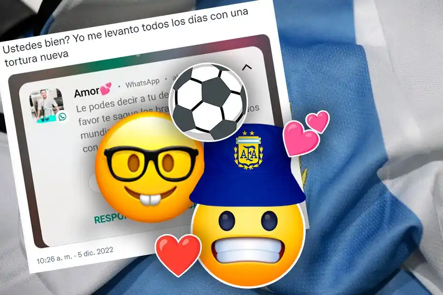 “Una tortura nueva”: el insólito pedido de su novio para que Argentina siga por buen camino en el Mundial Qatar 2022