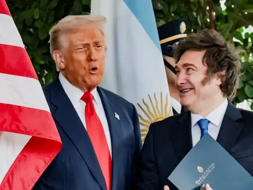 Trump y Milei. Foto: Reuters