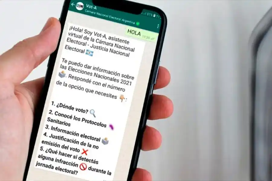 "Vot-A" es el asistente virtual con información electoral: cómo pedirle datos